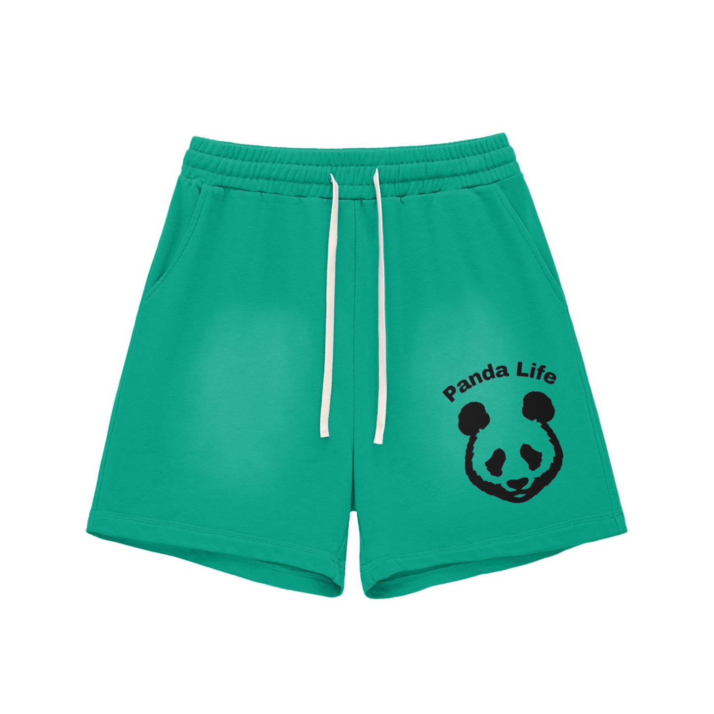 Sun Fade Raw Edge Cotton Shorts